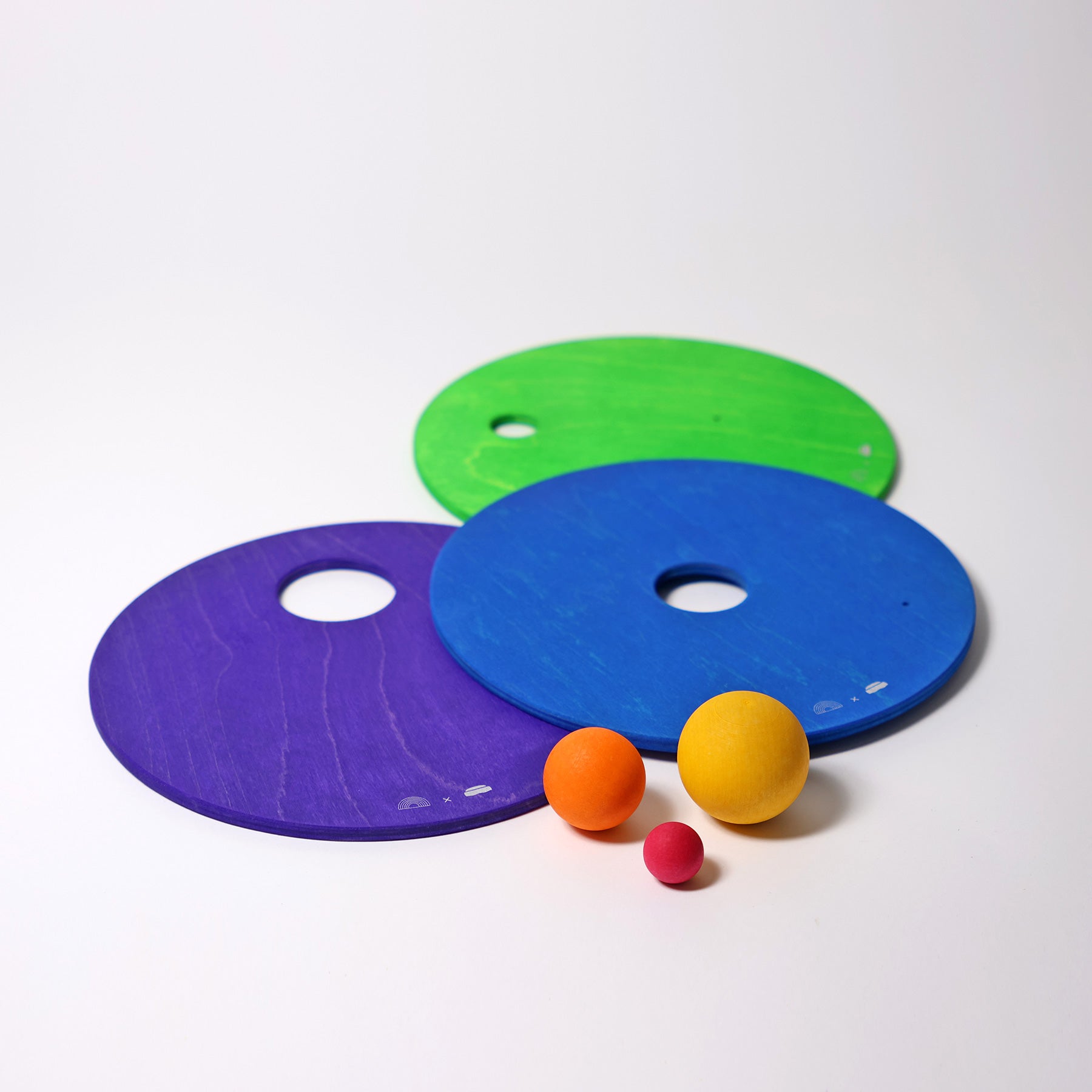 Grimm's x Stapelstein - Cool Rainbow Rolling Discs