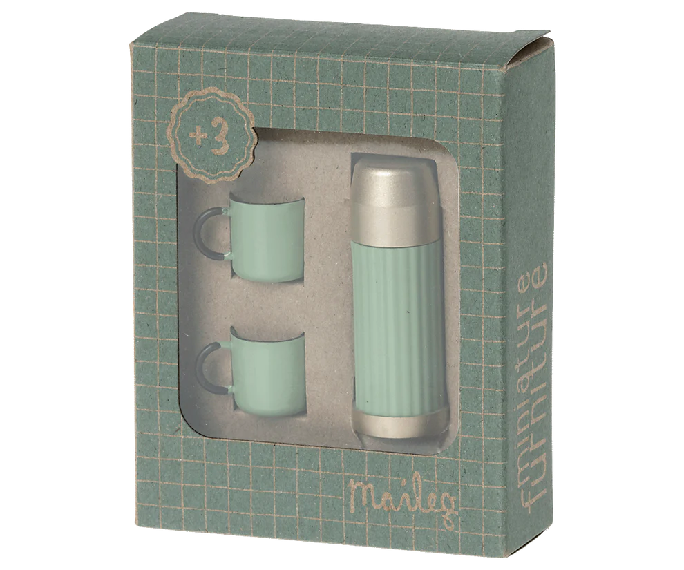 Maileg - Thermos and Cups Mint