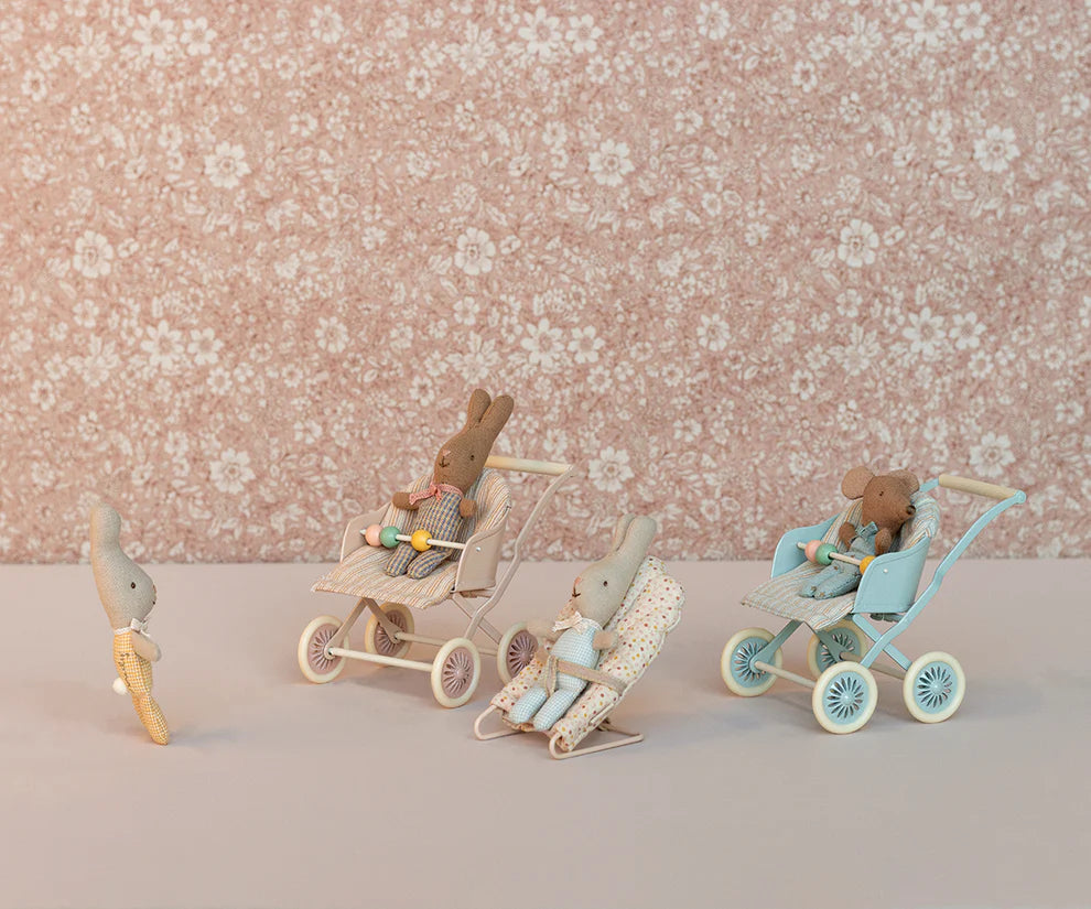Maileg - Stroller for Baby Mice Rose
