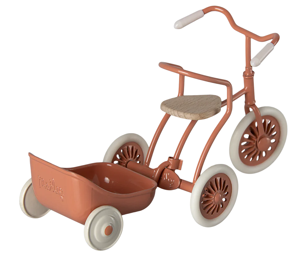 Maileg - Tricycle Hanger for Mouse Coral