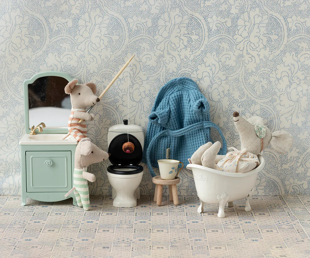 Maileg - Sink Dresser and Mirror for Mouse Mint
