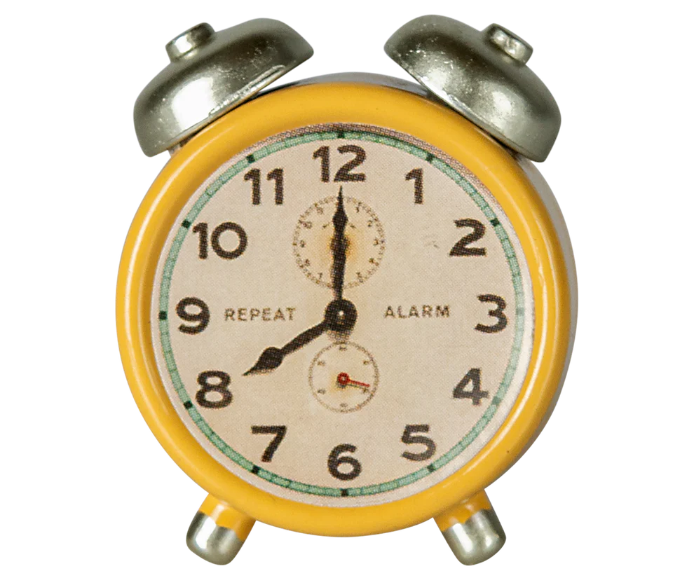 Maileg - Alarm Clock for Mouse Yellow