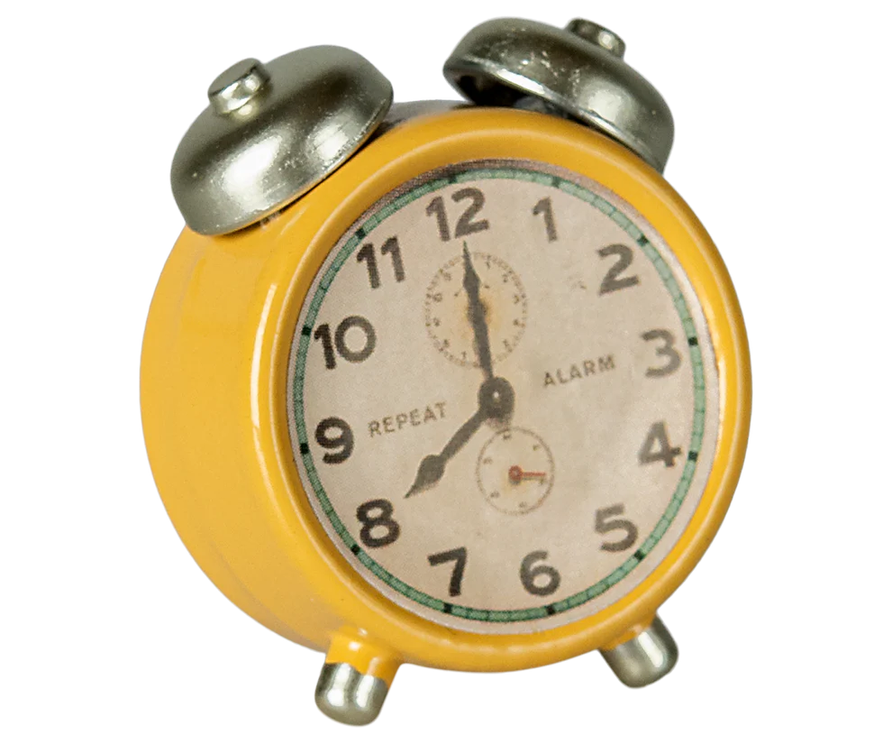 Maileg - Alarm Clock for Mouse Yellow