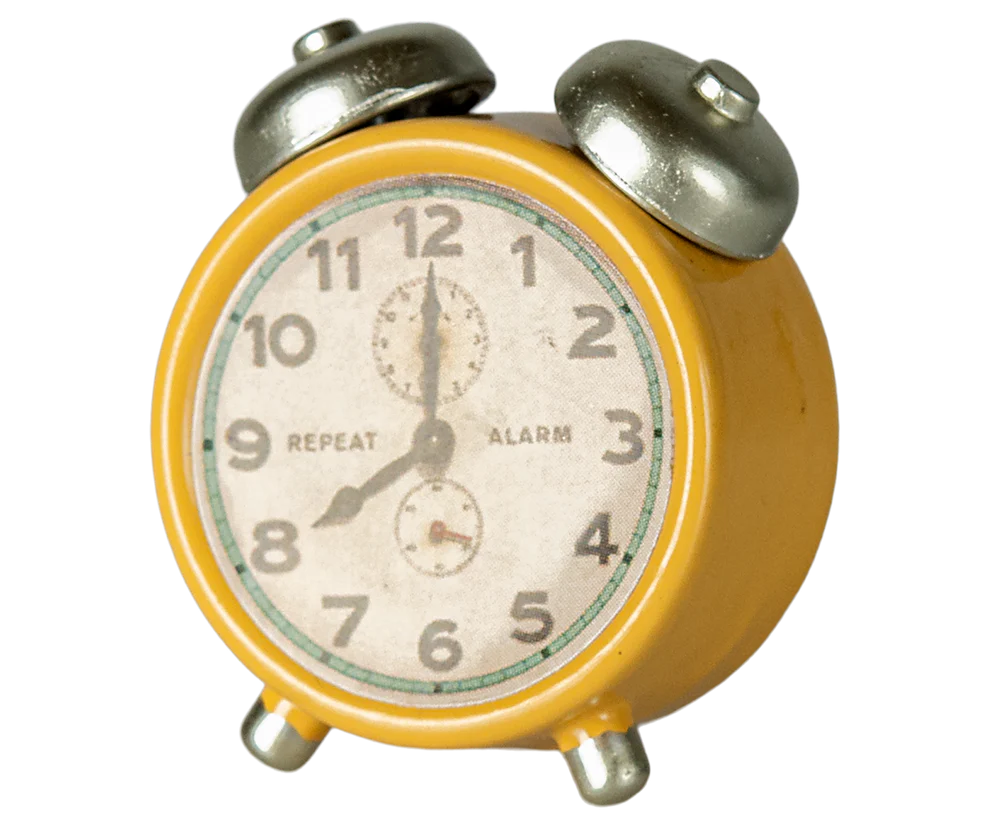 Maileg - Alarm Clock for Mouse Yellow