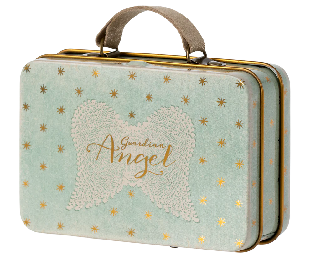 Maileg - Angel Mouse in Suitcase Little Sister