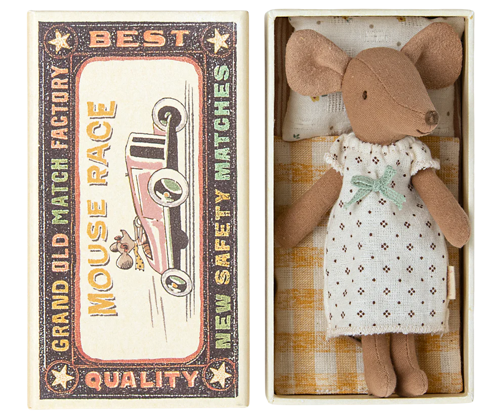 Maileg - Big Sister Mouse in Matchbox Brown