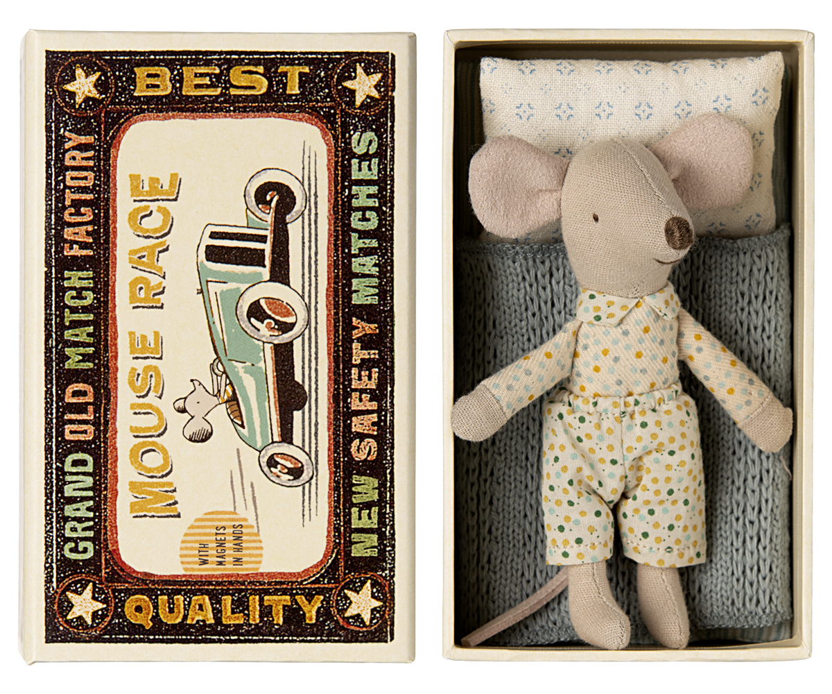 Maileg Little Brother in Matchbox - Cheeky Junior