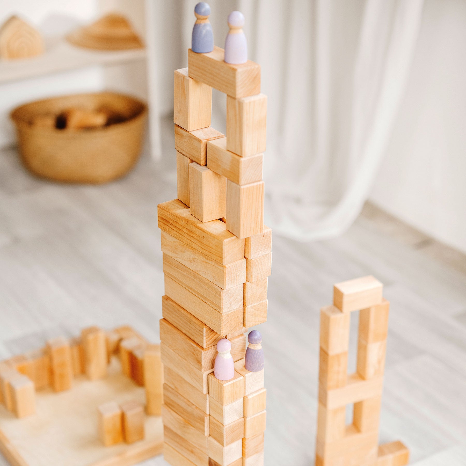 Grimm's Large Stepped Pyramid Natural - Cheeky Junior