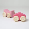 Load image into Gallery viewer, Grimm's - Stacking Cars Pink
