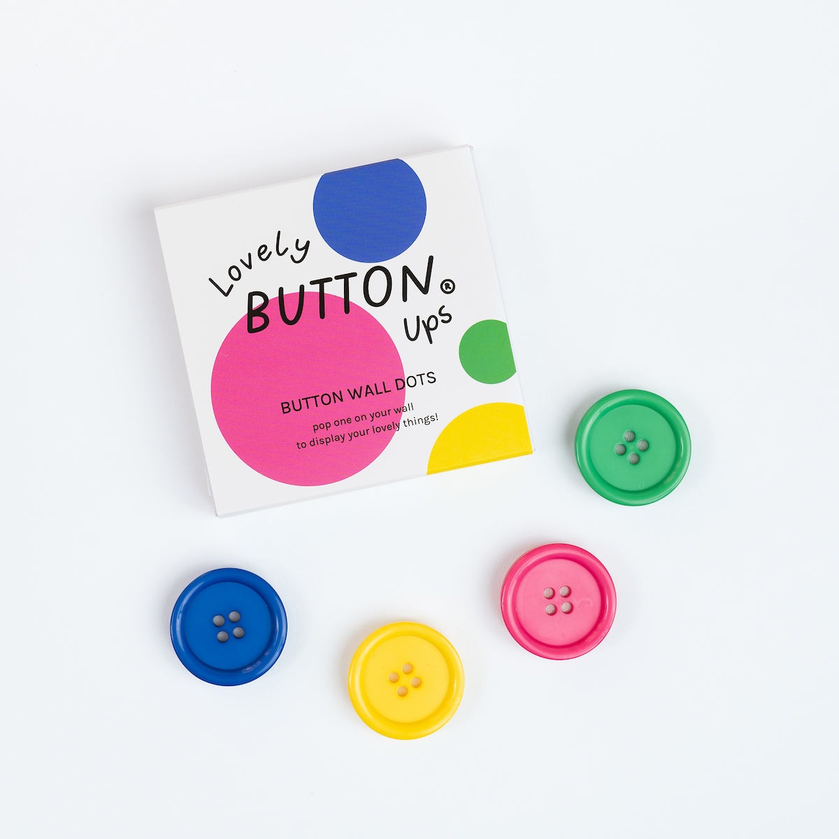Lovely Buttons Ups ® - Wall Dots Colourful Collection