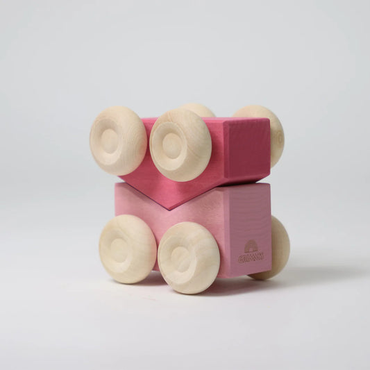 Grimm's - Stacking Cars Pink
