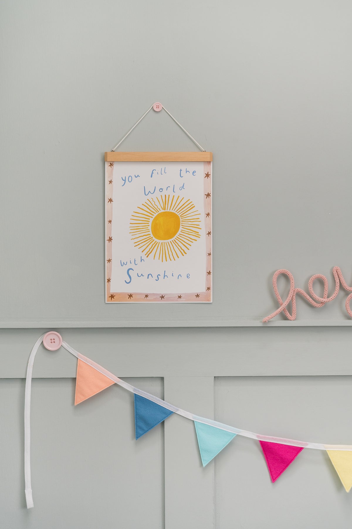 Lovely Buttons Ups ® - Wall Dots Pastel Collection