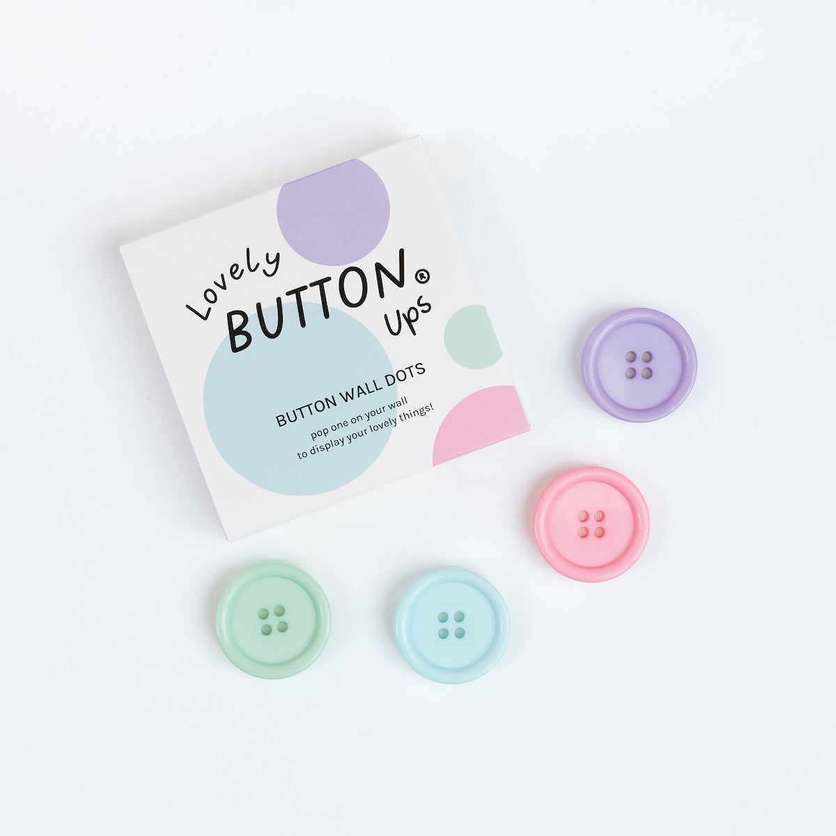 Lovely Buttons Ups ® - Wall Dots Pastel Collection