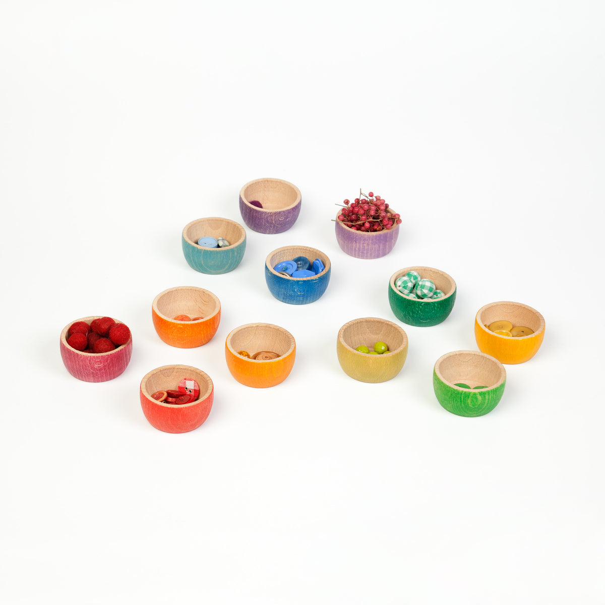Grapat Bowls Coloured 12 pieces - Cheeky Junior