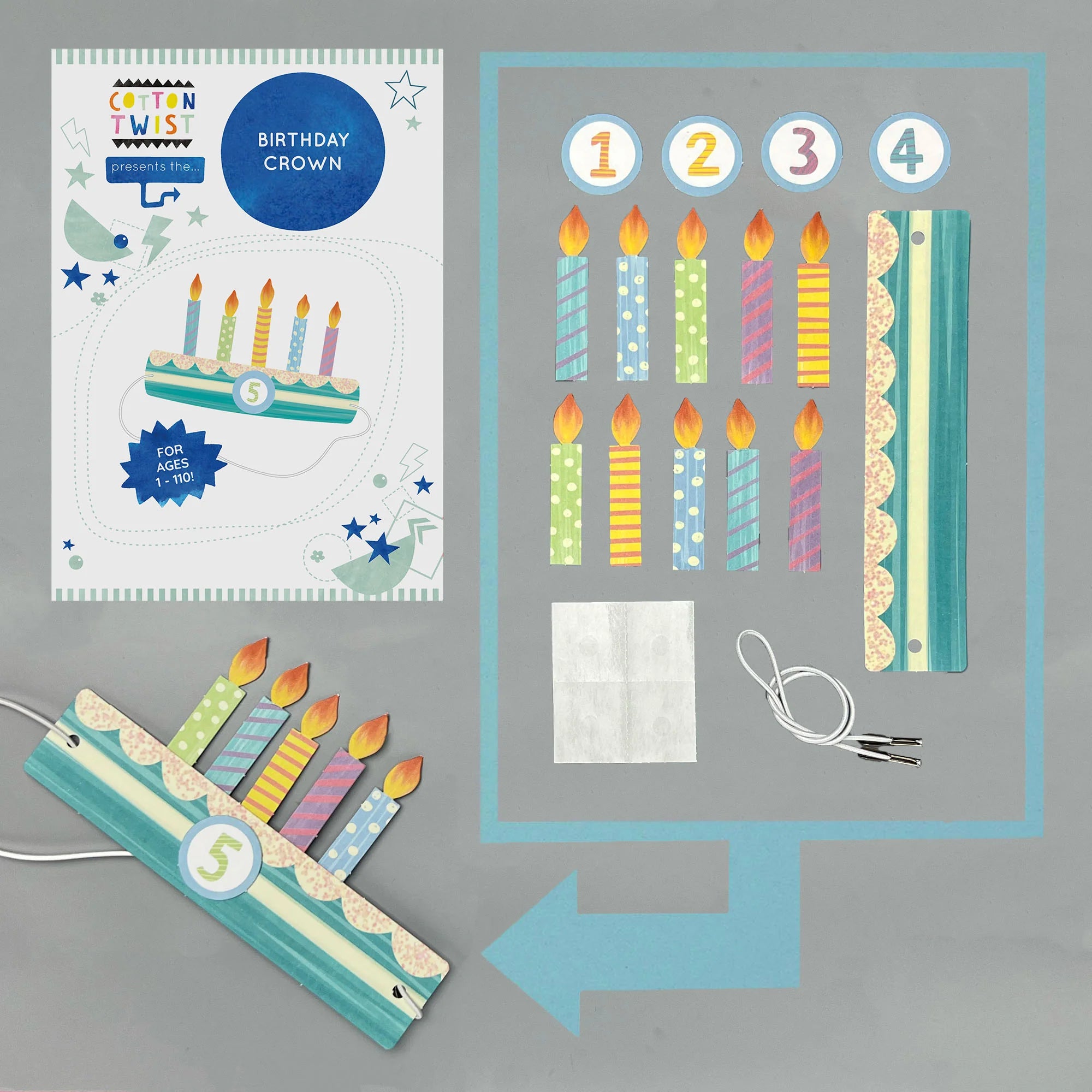 Cotton Twist - Make Your Own Birthday Crown Kit