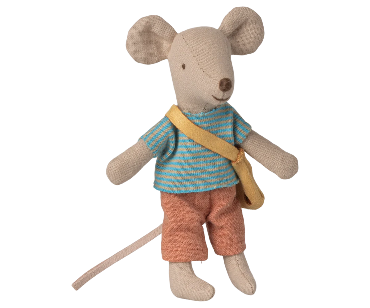 Maileg - Little Brother Mouse with Bag