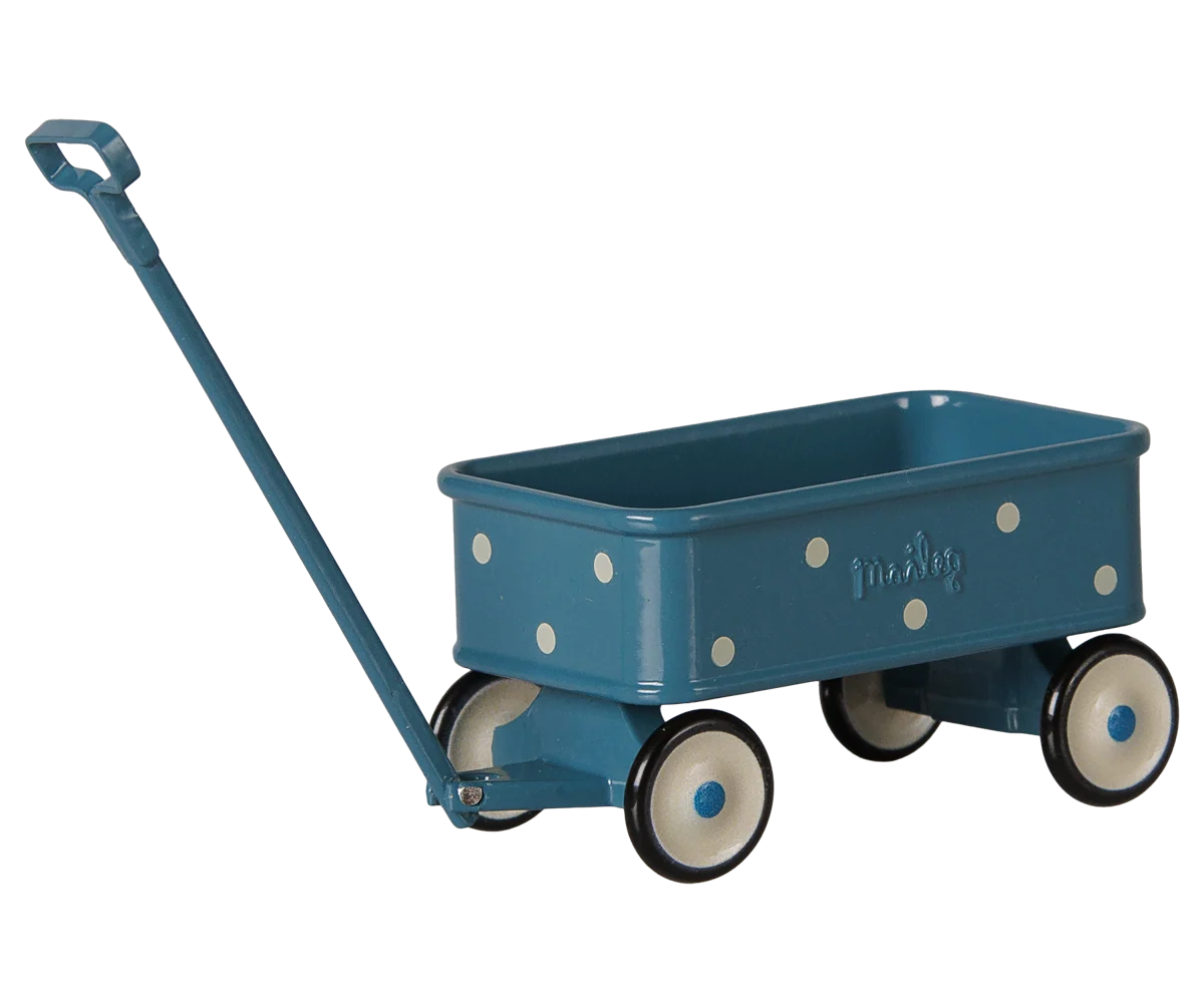 Maileg - Wagon for Mouse Blue