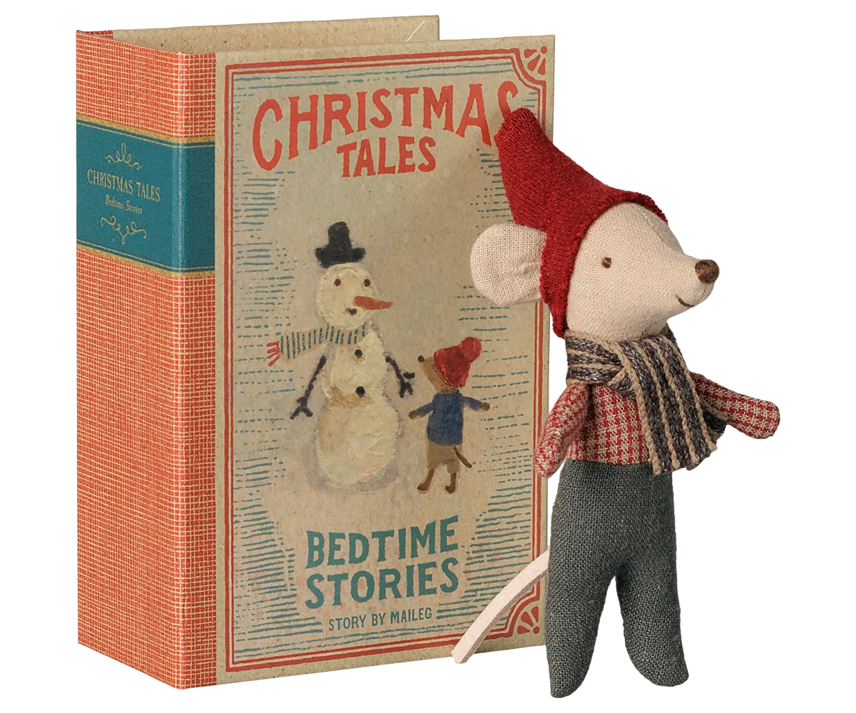 Maileg - Christmas Mouse Baby in Book