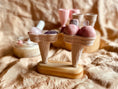 Load image into Gallery viewer, Beadie Bug Play Wooden Ice Cream Cone Stand 2 Hole
