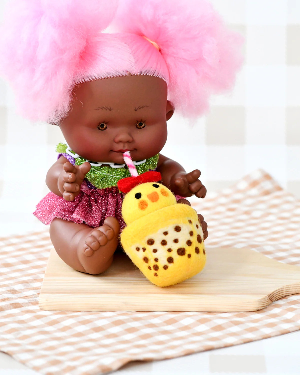 Tara Treasures - Felt Chick Boba Bubble Tea