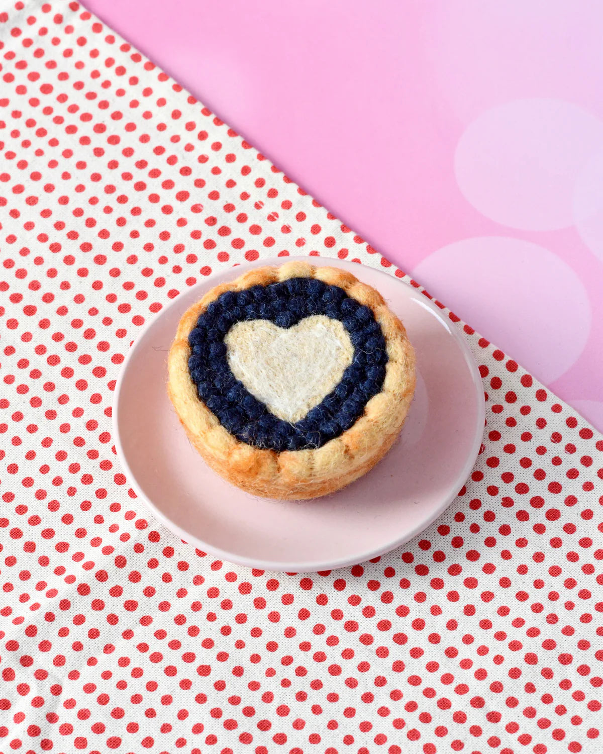 Tara Treasures - Felt Blueberry Tart