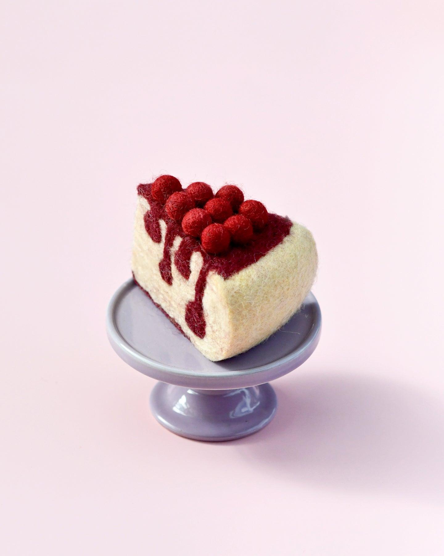 Tara Treasures Felt Boysenberry Cheesecake Slice - Cheeky Junior