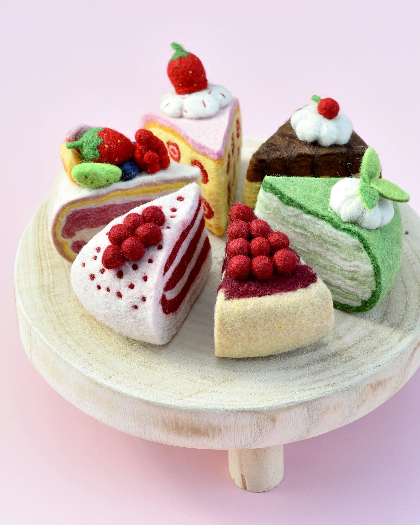 Tara Treasures Felt Strawberry Torte Slice - Cheeky Junior