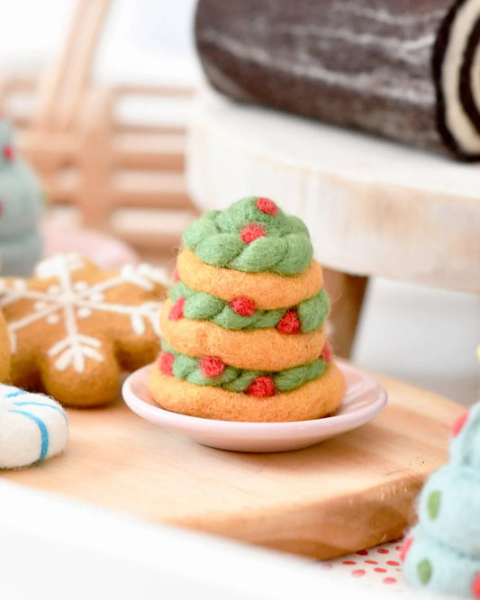 Tara Treasures - Felt Christmas Tree Cookie