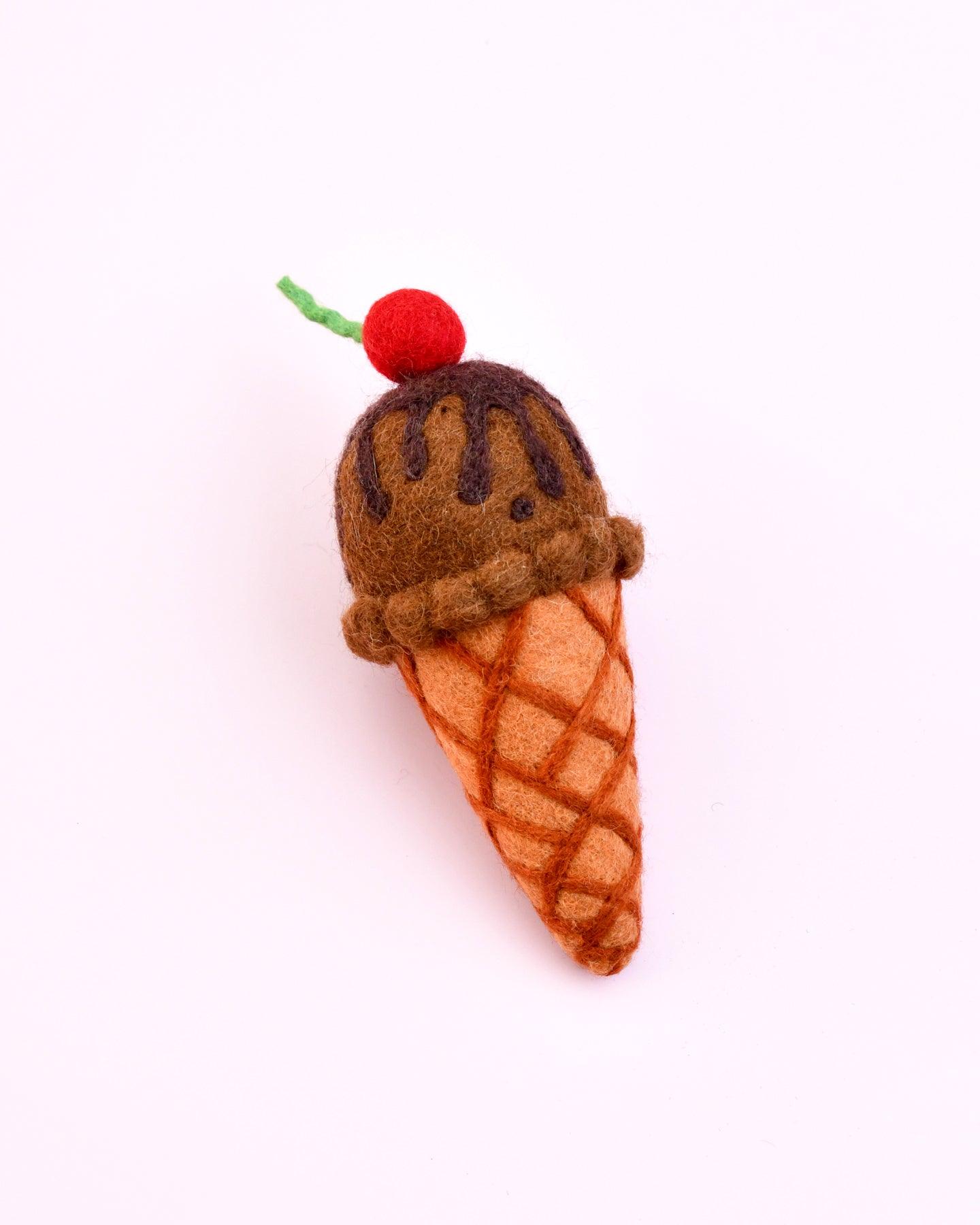 Tara Treasures Felt Double Chocolate Ice Cream - Cheeky Junior