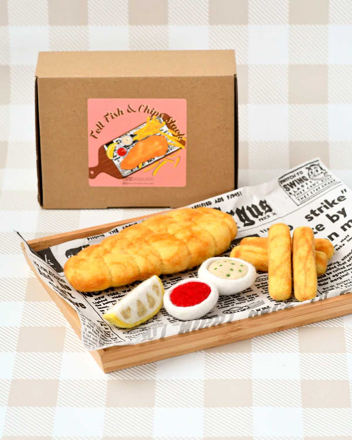 Tara Treasures - Felt Fish and Chips