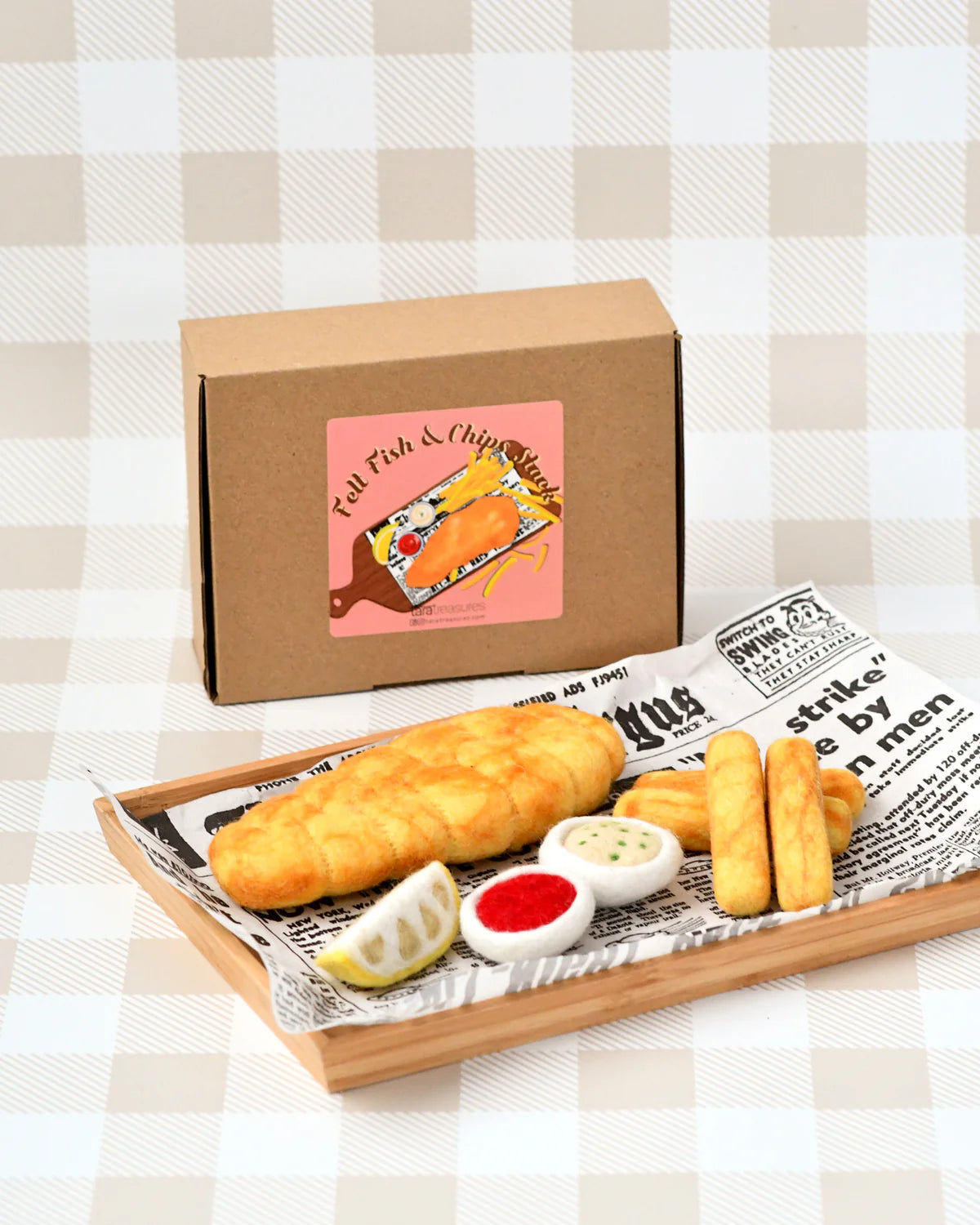 Tara Treasures - Felt Fish and Chips
