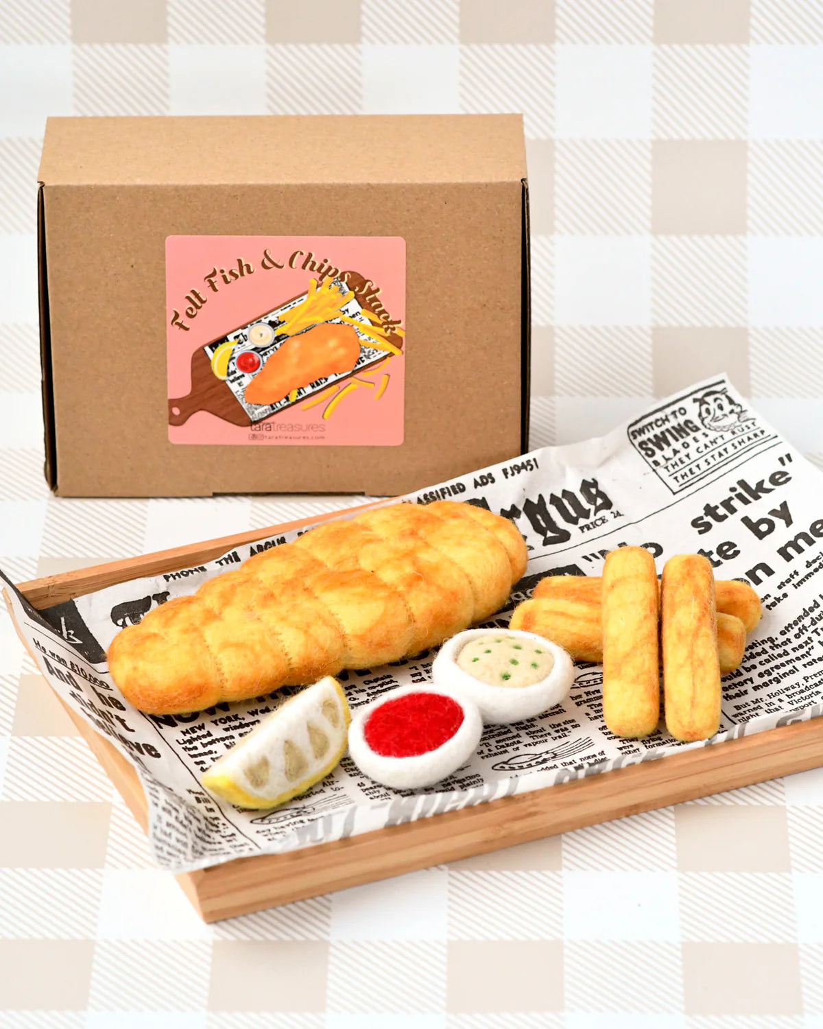 Tara Treasures - Felt Fish and Chips
