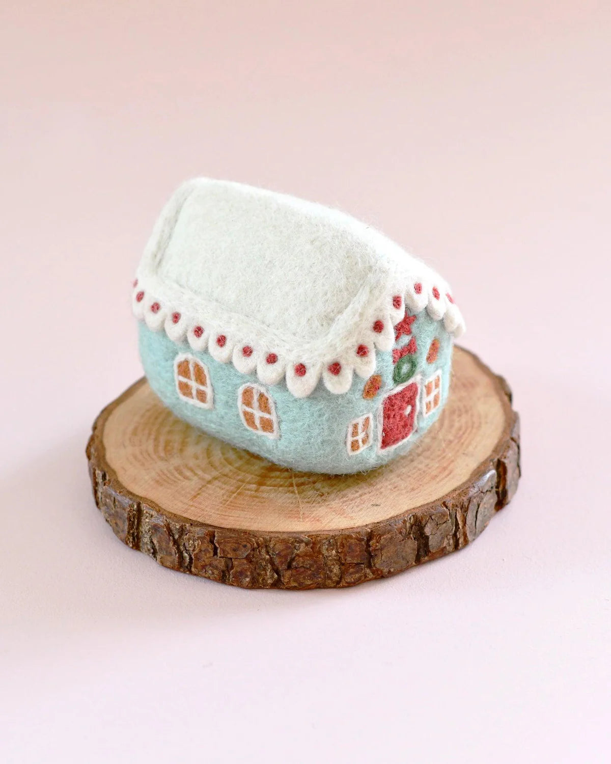 Tara Treasures - Felt Blue Gingerbread House
