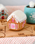 Load image into Gallery viewer, Tara Treasures - Felt Pink Gingerbread House
