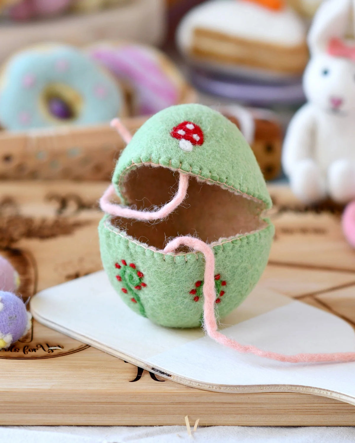 Tara Treasures Felt Egg Cover - Cheeky Junior