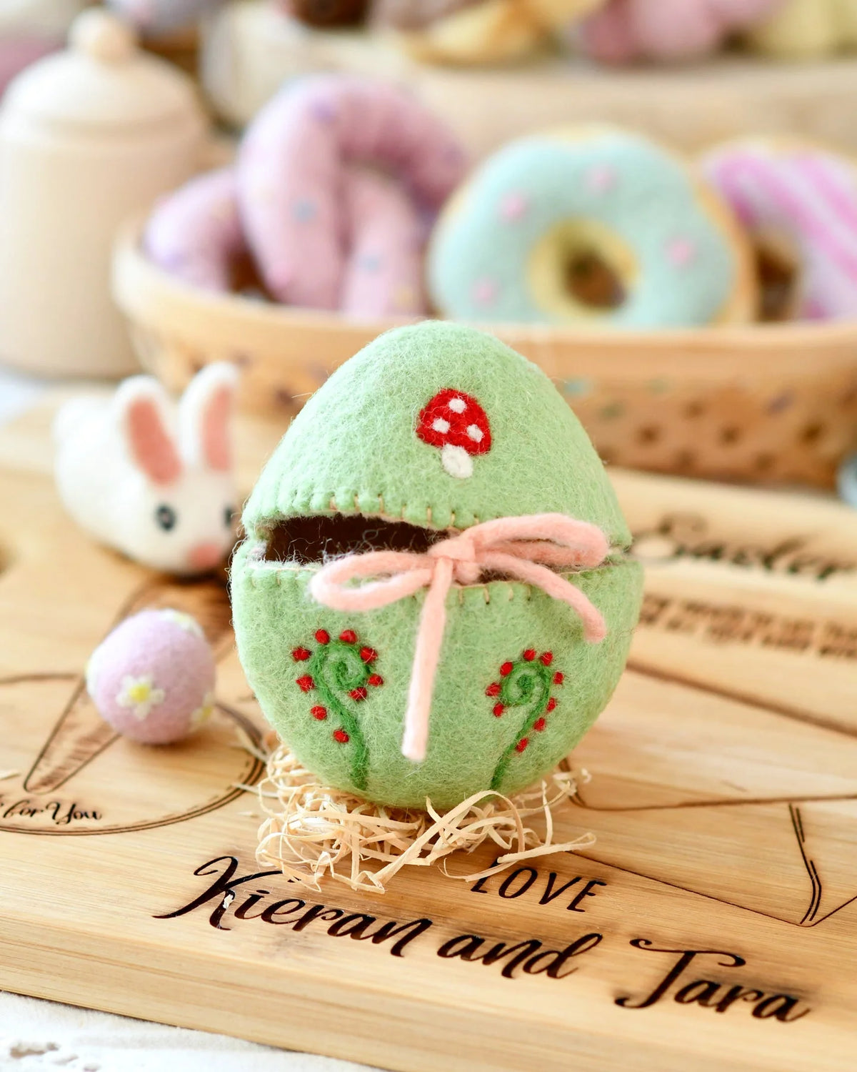 Tara Treasures Felt Egg Cover - Cheeky Junior