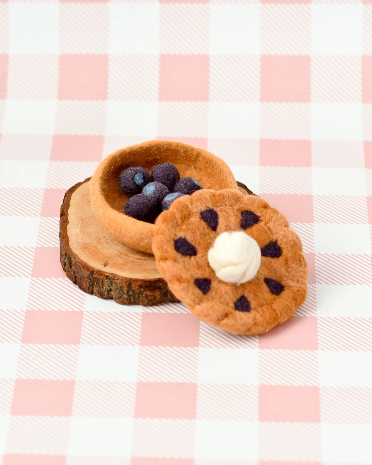 Tara Treasures - Felt Blueberry Pie Set