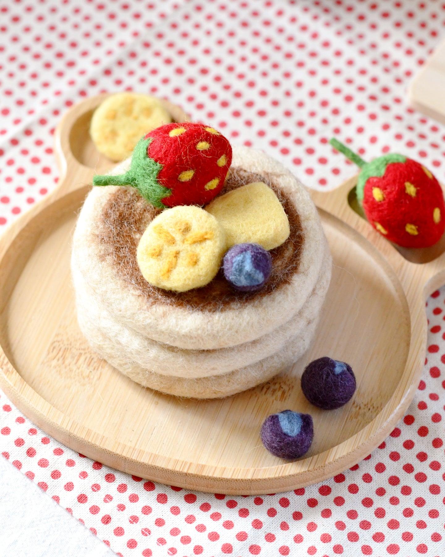 Tara Treasures Felt Pancake Stack Play Food - Cheeky Junior