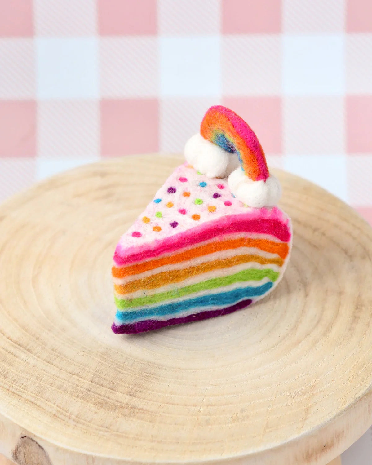 Tara Treasures - Felt Rainbow Cake Slice