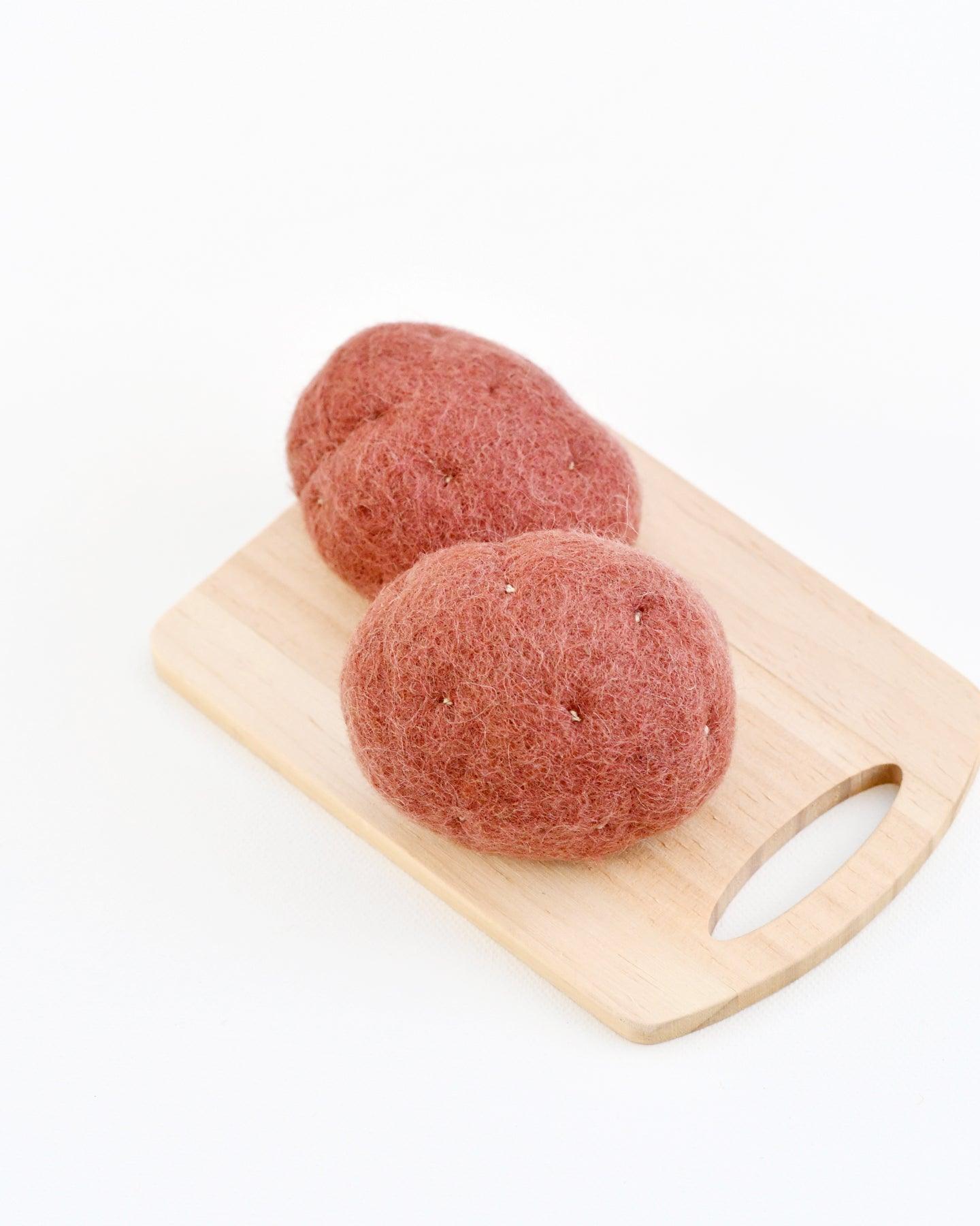 Tara Treasures Felt Red Potatoes Set of 2 - Cheeky Junior