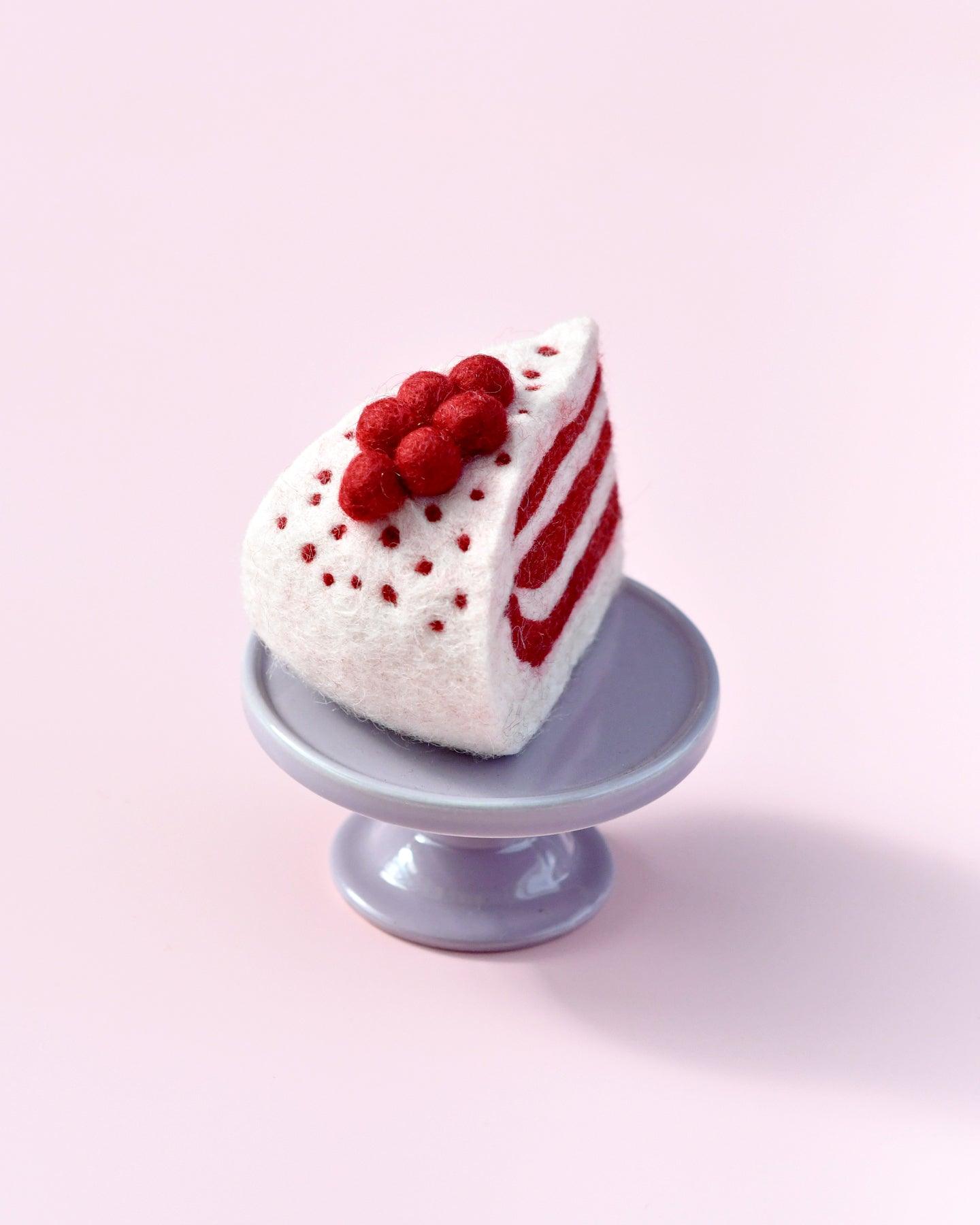 Tara Treasures Felt Red Velvet Cake Slice - Cheeky Junior