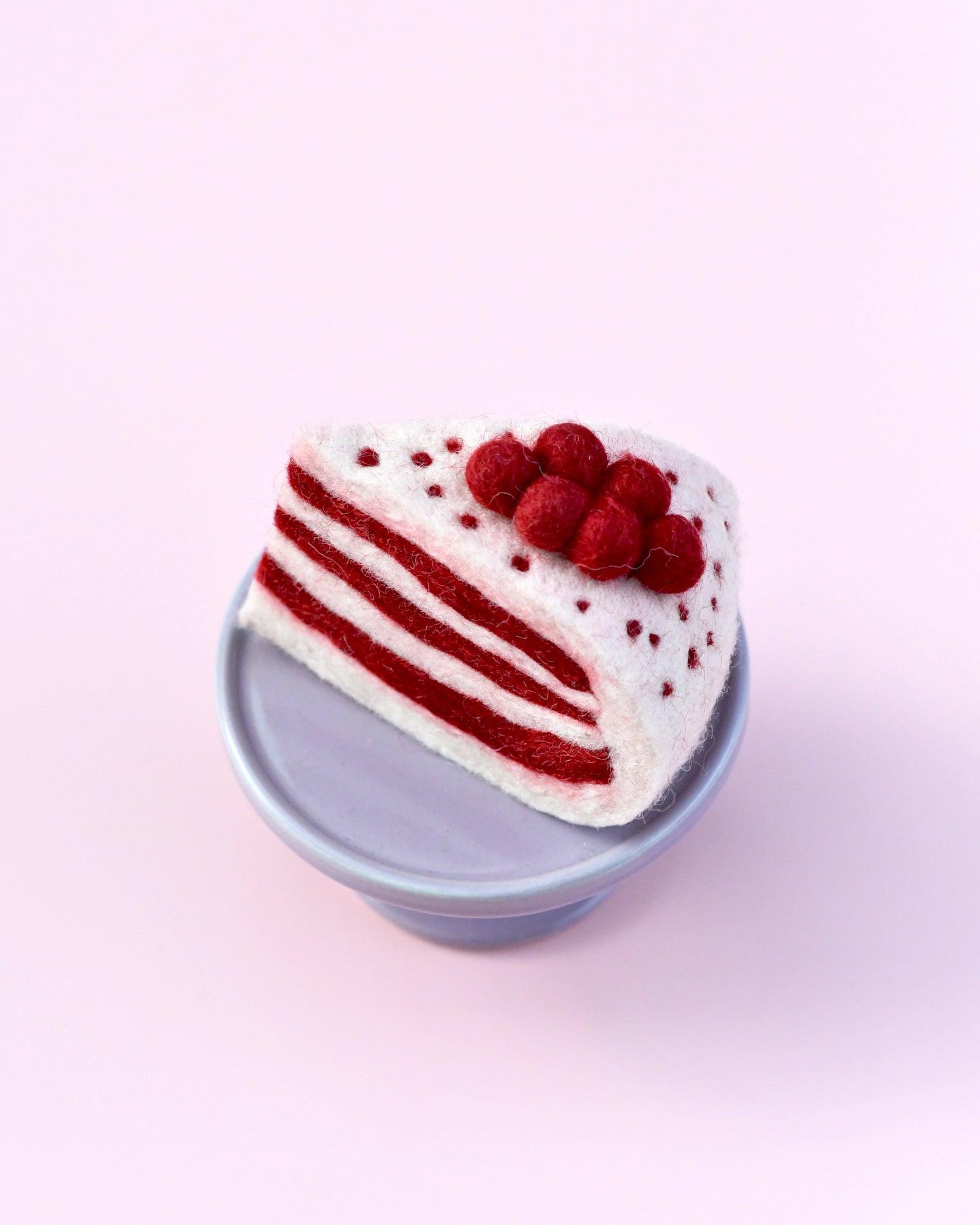 Tara Treasures Felt Red Velvet Cake Slice - Cheeky Junior