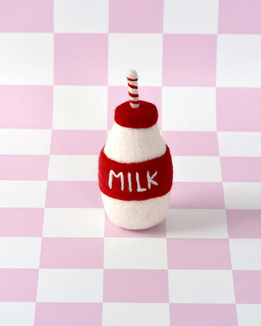 Tara Treasures - Felt Santa's Milk Bottle