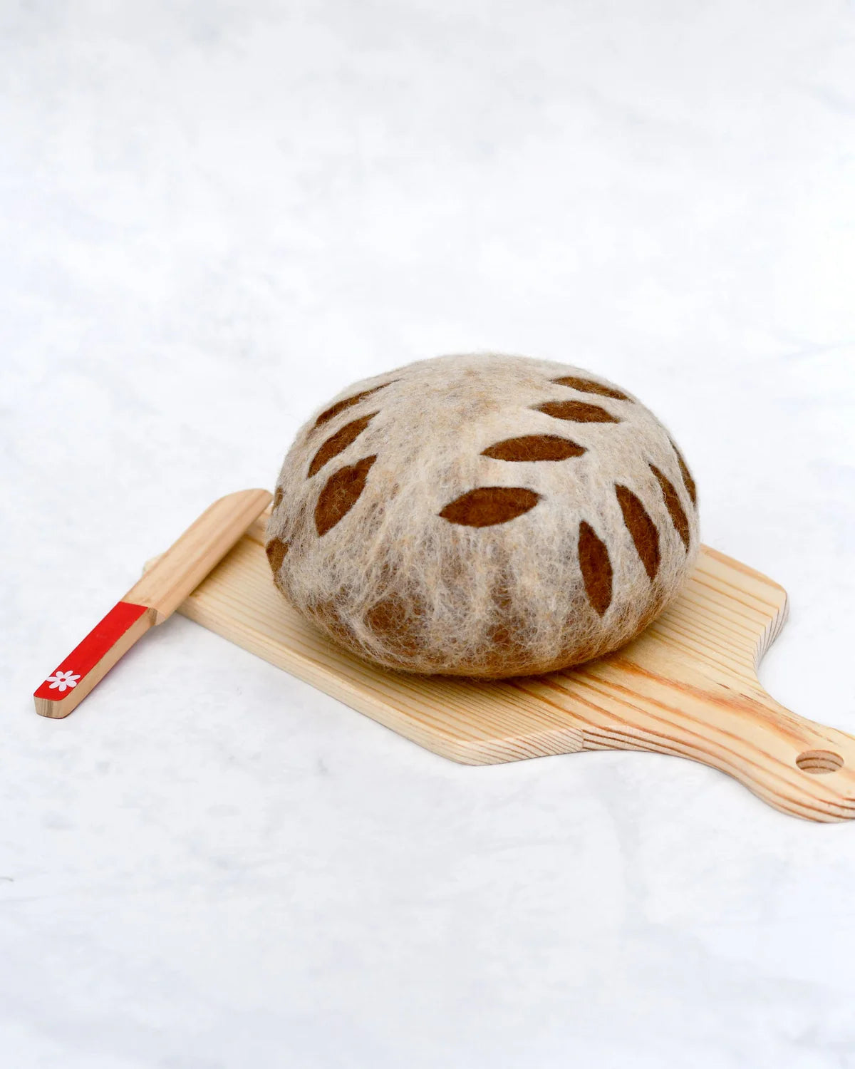 Tara Treasures - Felt Sourdough Bread with Leaf Cut