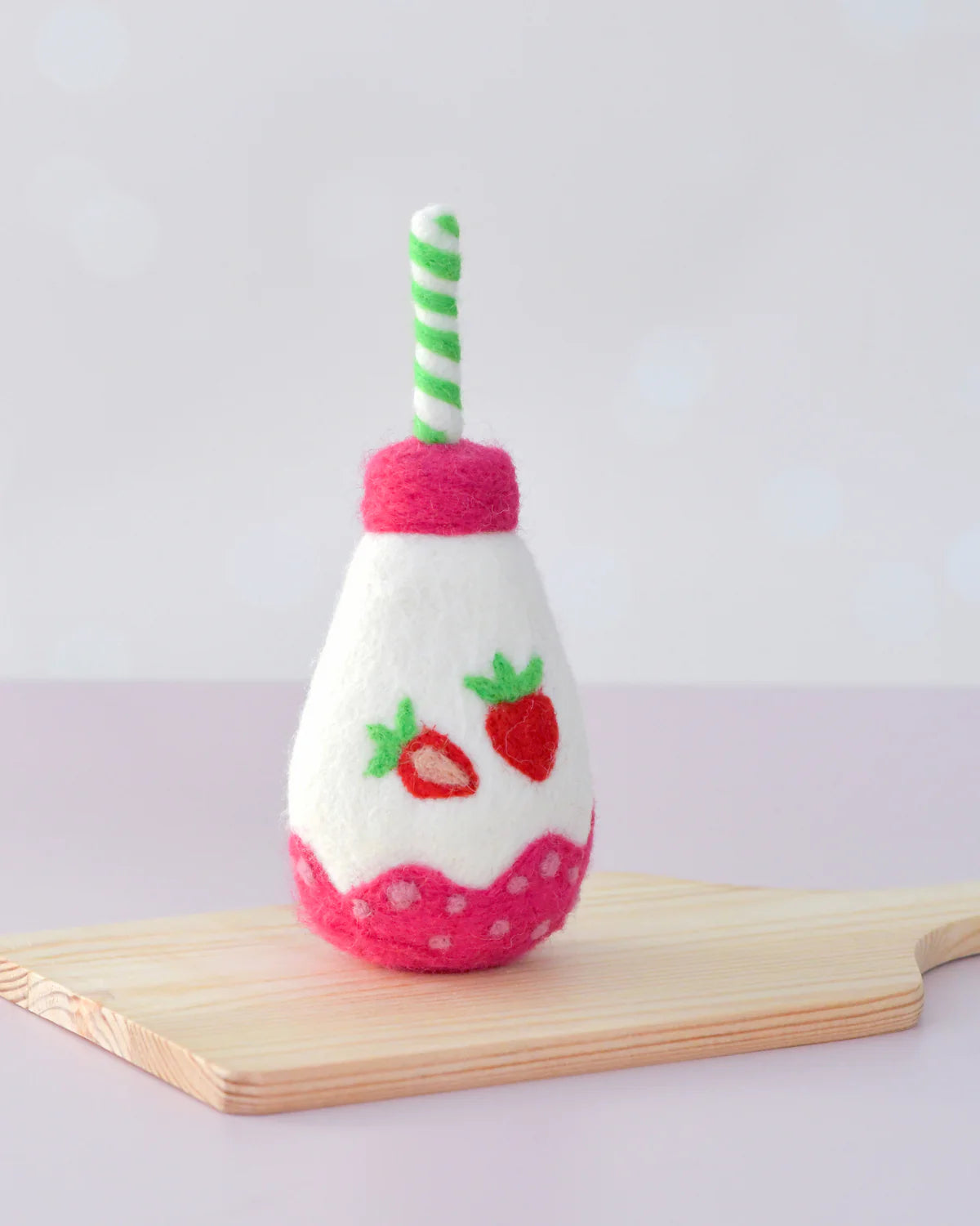 Tara Treasures - Felt Sparkling Strawberry Fruit Juice Bottle