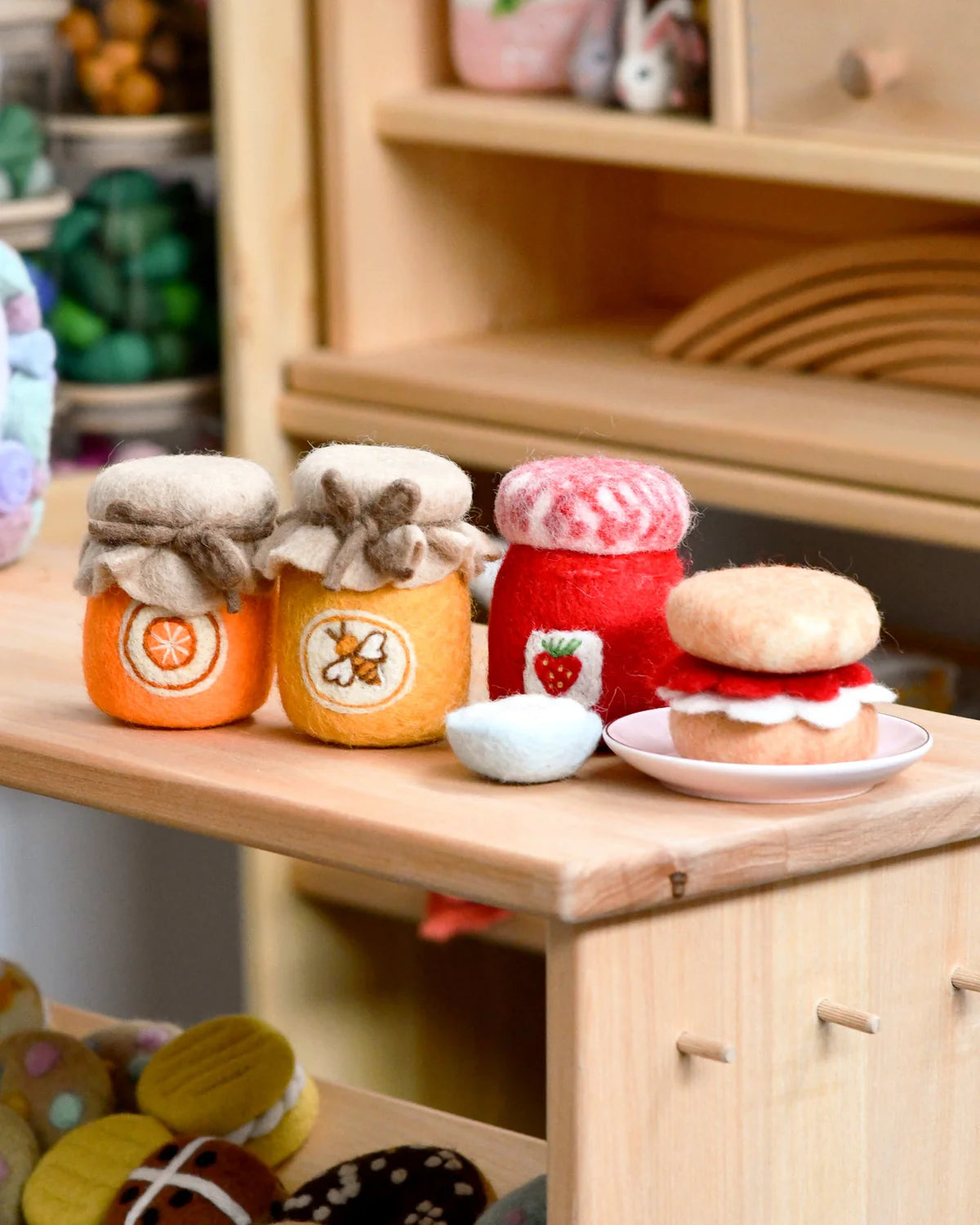 Tara Treasures - Felt Honey Jar
