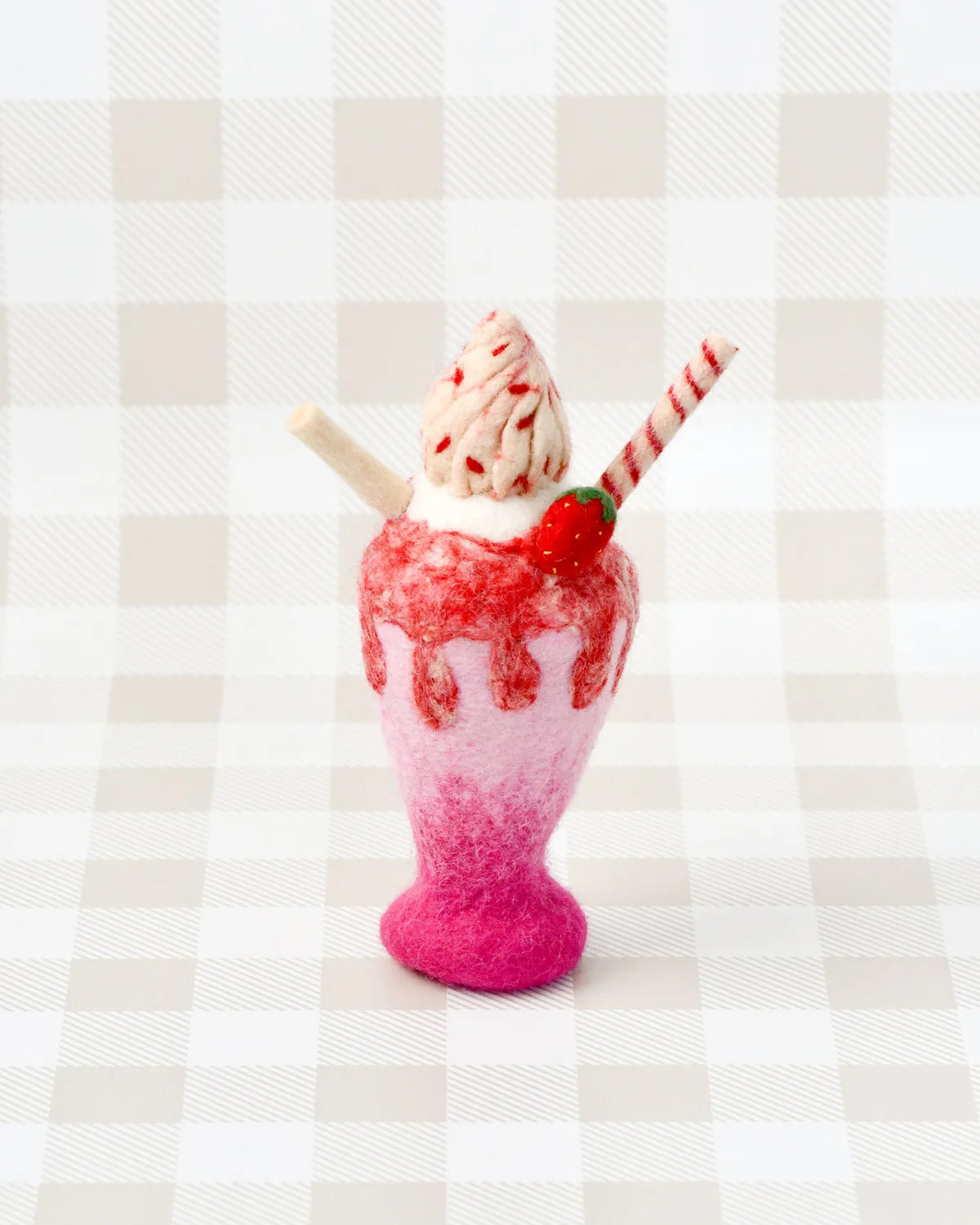 Tara Treasures - Felt Strawberry Milkshake