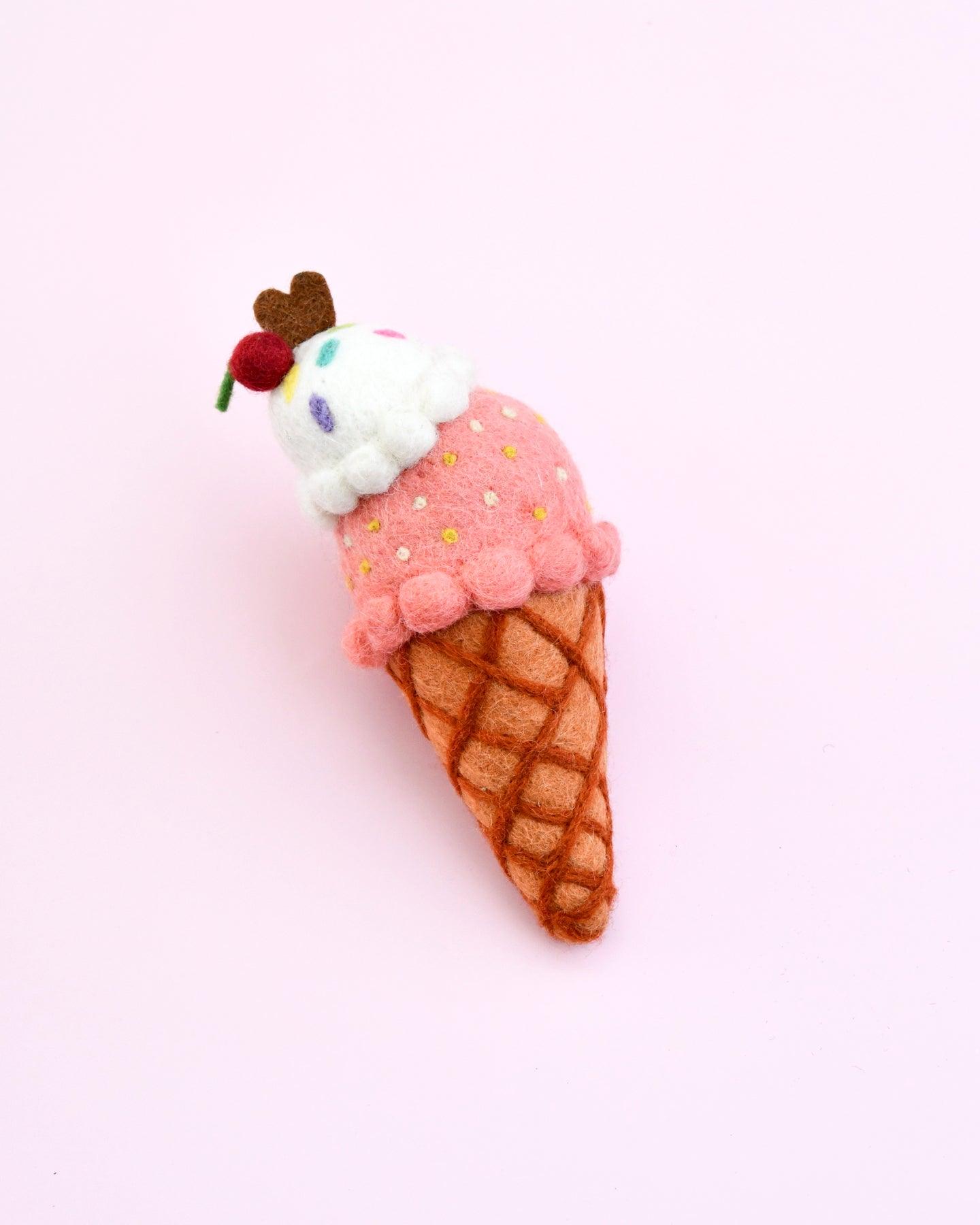 Tara Treasures Felt Watermelon and Coconut Sorbet Ice Cream - Cheeky Junior