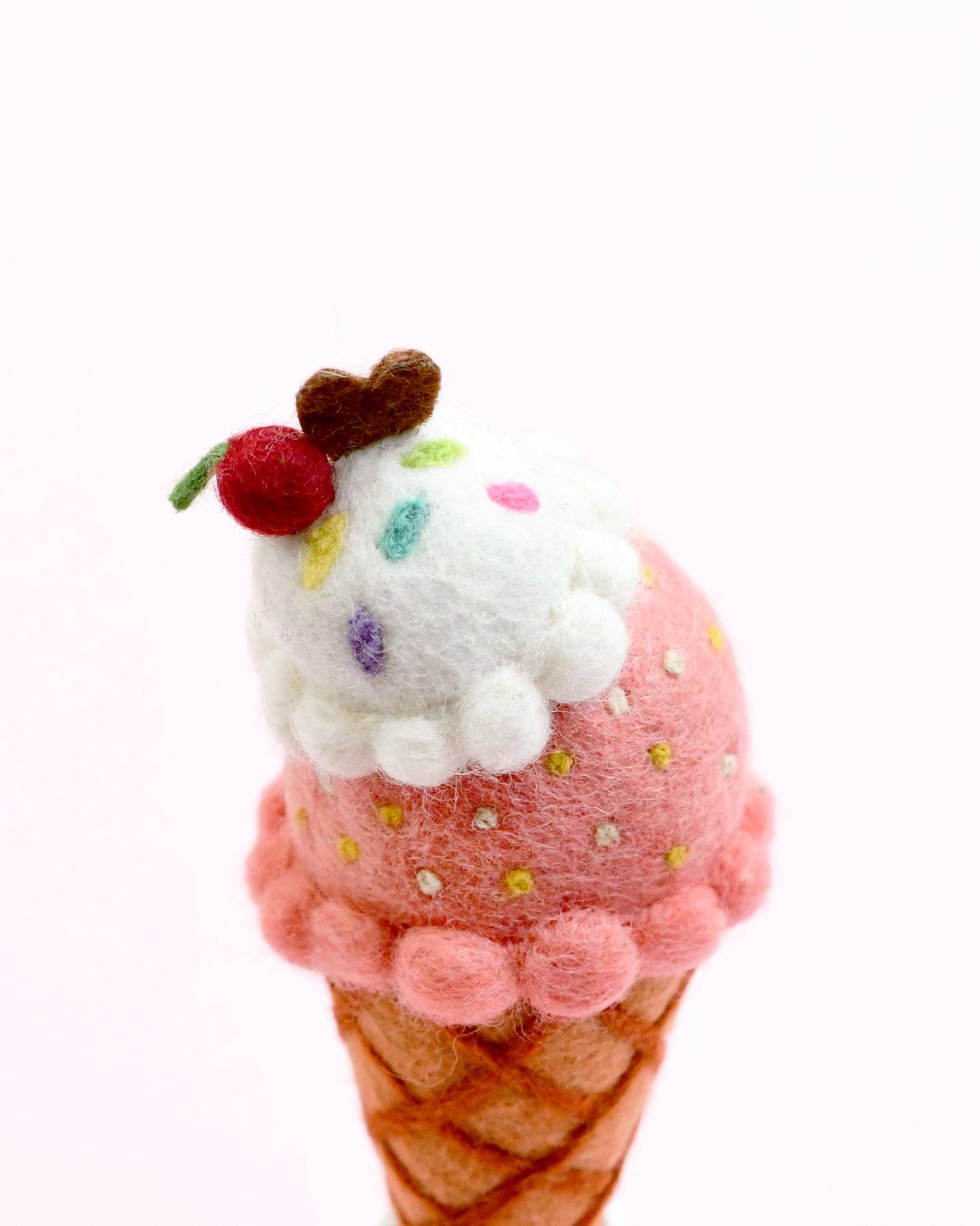 Tara Treasures Felt Watermelon and Coconut Sorbet Ice Cream - Cheeky Junior