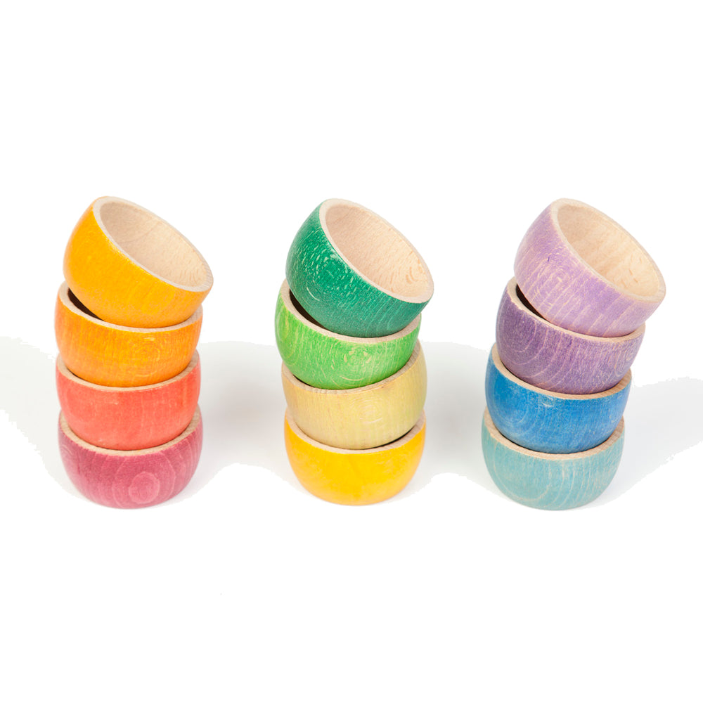 Grapat Bowls Coloured 12 pieces - Cheeky Junior